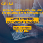 Photo Réunion d’information CELSA: Master professionnel Communication entreprises institutions et stratégies